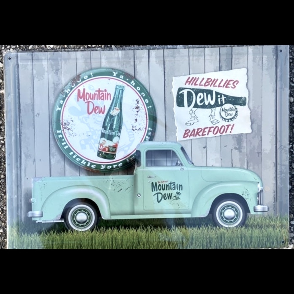 Mountain Dew Truck sign